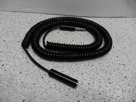 Audio Spiralkabel 5m Klinkenstecker/Buchse  6.3mm