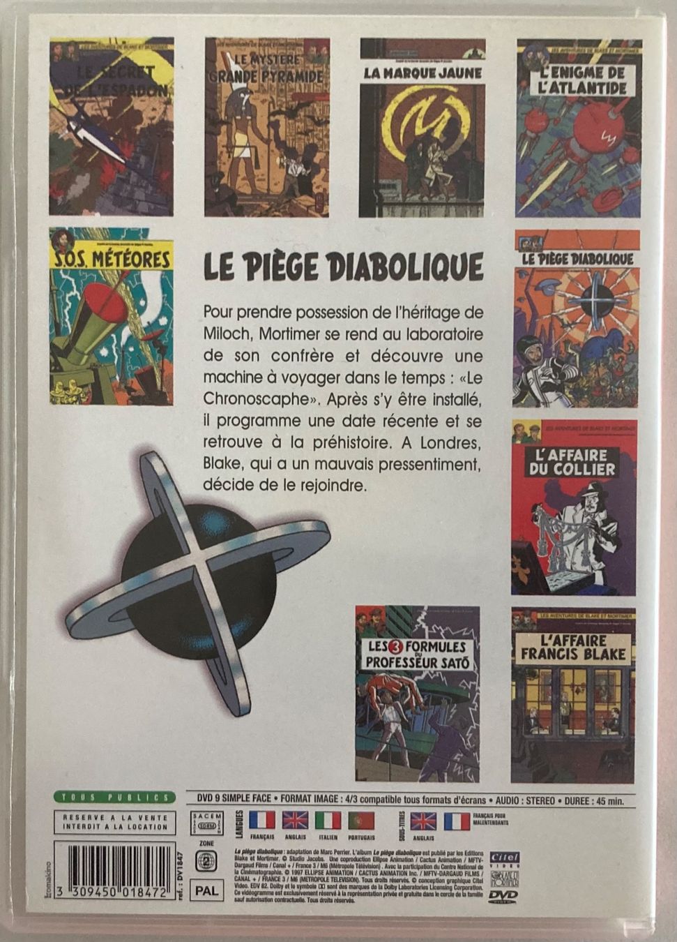 Alle DVDs: LES AVENTURES DE BLAKE ET MORTIMER - LE PIÈGE DIABOLIQUE – Gebraucht aus Poliez-Pittet von Newtown-Records 1