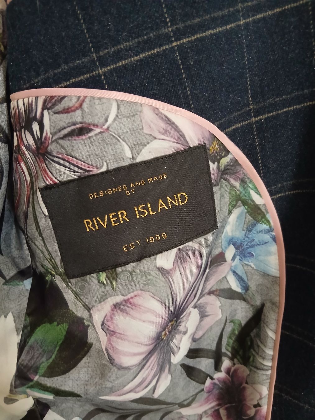 Giacche: River Island Blue Jacket UK size 40 regular fit – Nuovo (secondo la descrizione) da Wil SG venduto da tre_g2l7 3