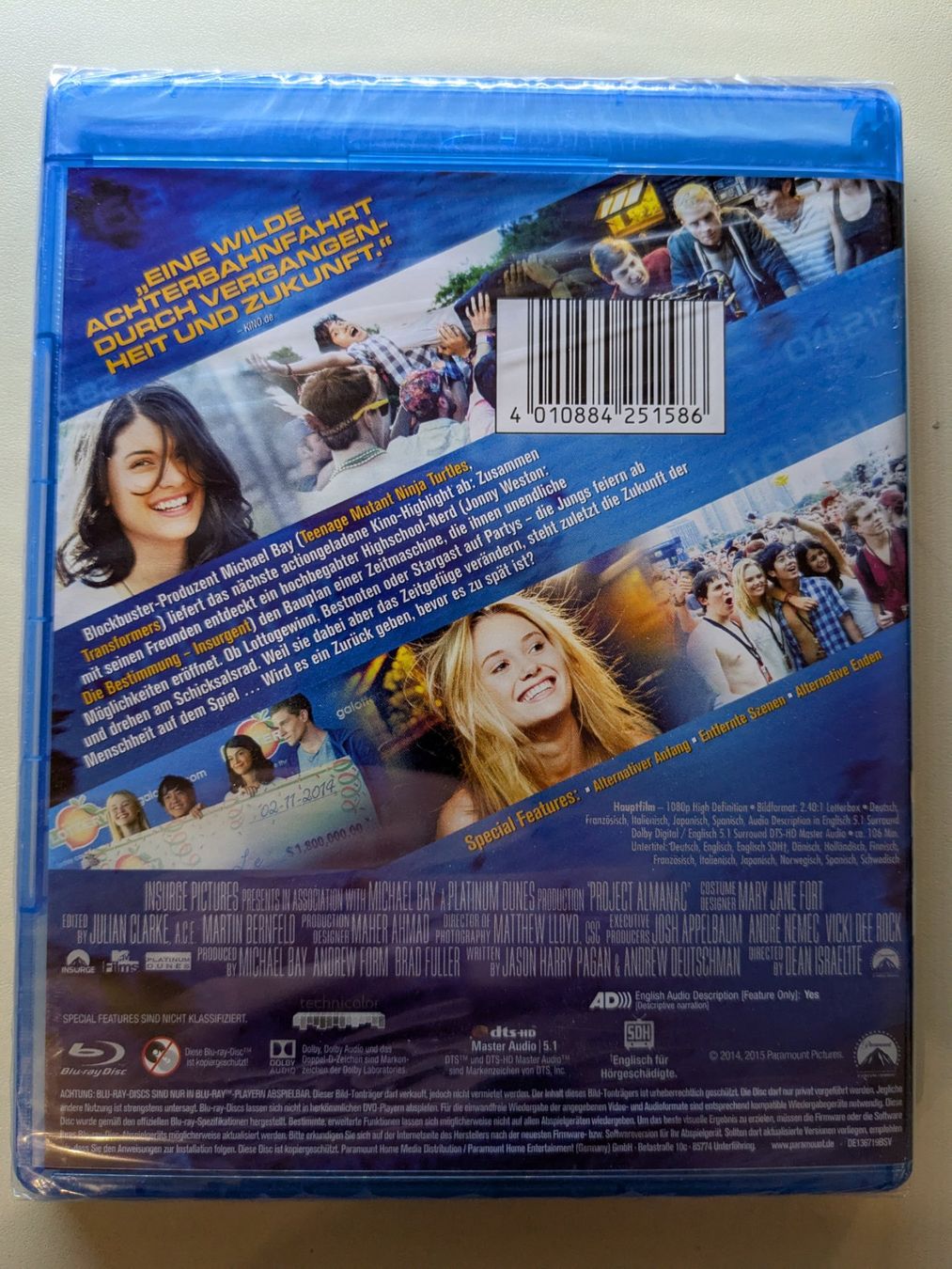 Tutti i DVDs: Project Almanac [Blu-ray/neu & OVP] – Nuovo e nell'imballaggio originale da Port venduto da gecotom 1