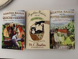 First 3 volumes Agatha Raisin Books M.C. Beaton Set of 3