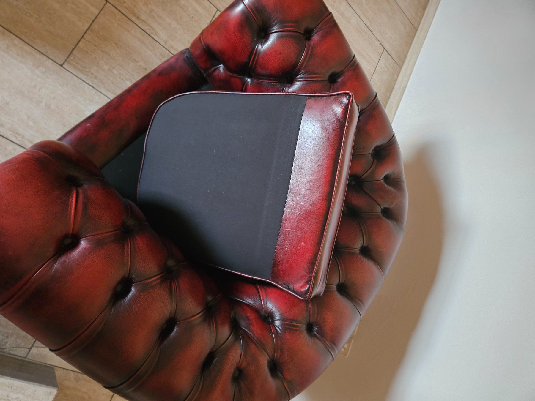 Chesterfield Poltrone: Chesterfield Sessel echt leder - made in England – Usato da Zürich venduto da Stee_M 3