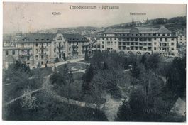 Zürich, Theodosianum, Parkseite, Lichtbild gelaufen 1920