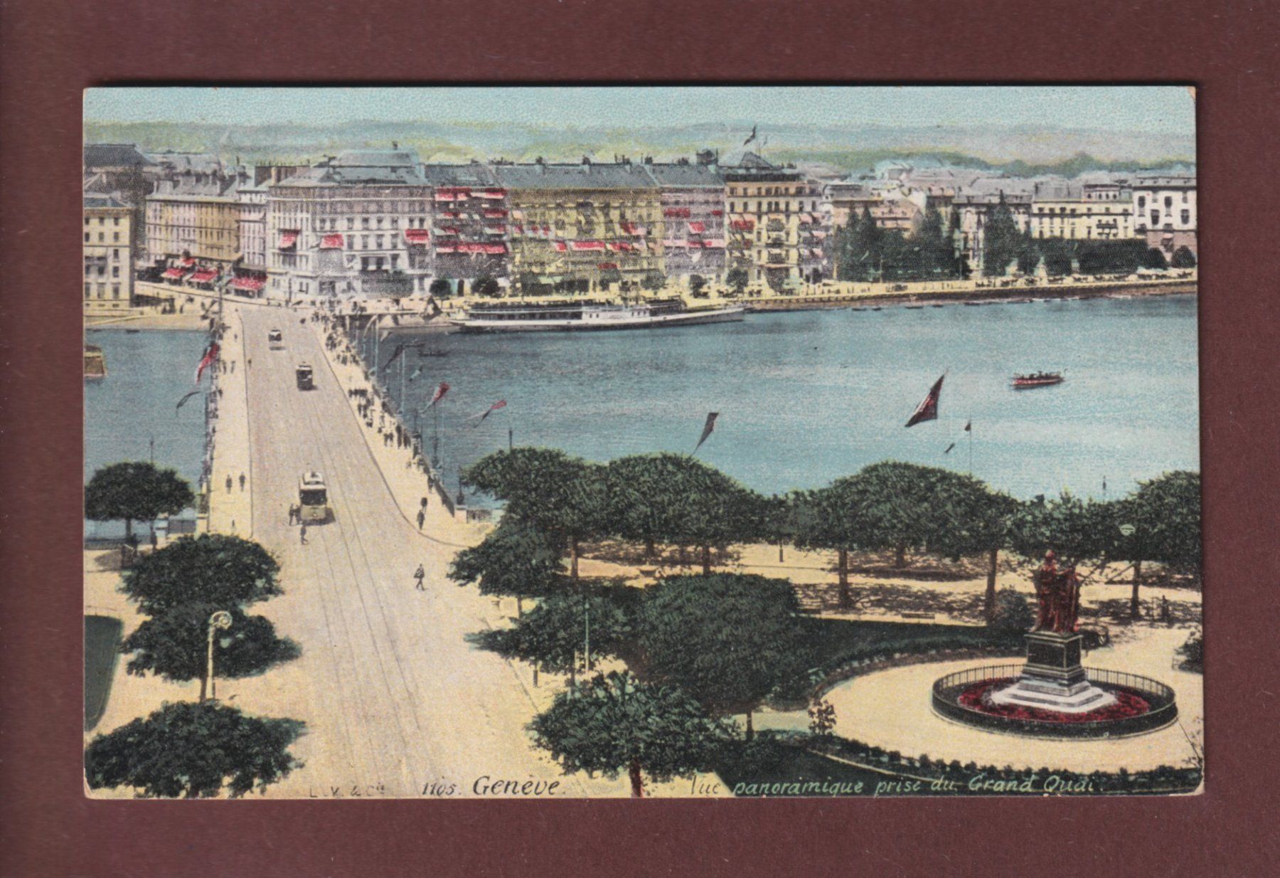 Cartoline postali: GENEVE - Vue partielle – Usato da Pully venduto da nicecards