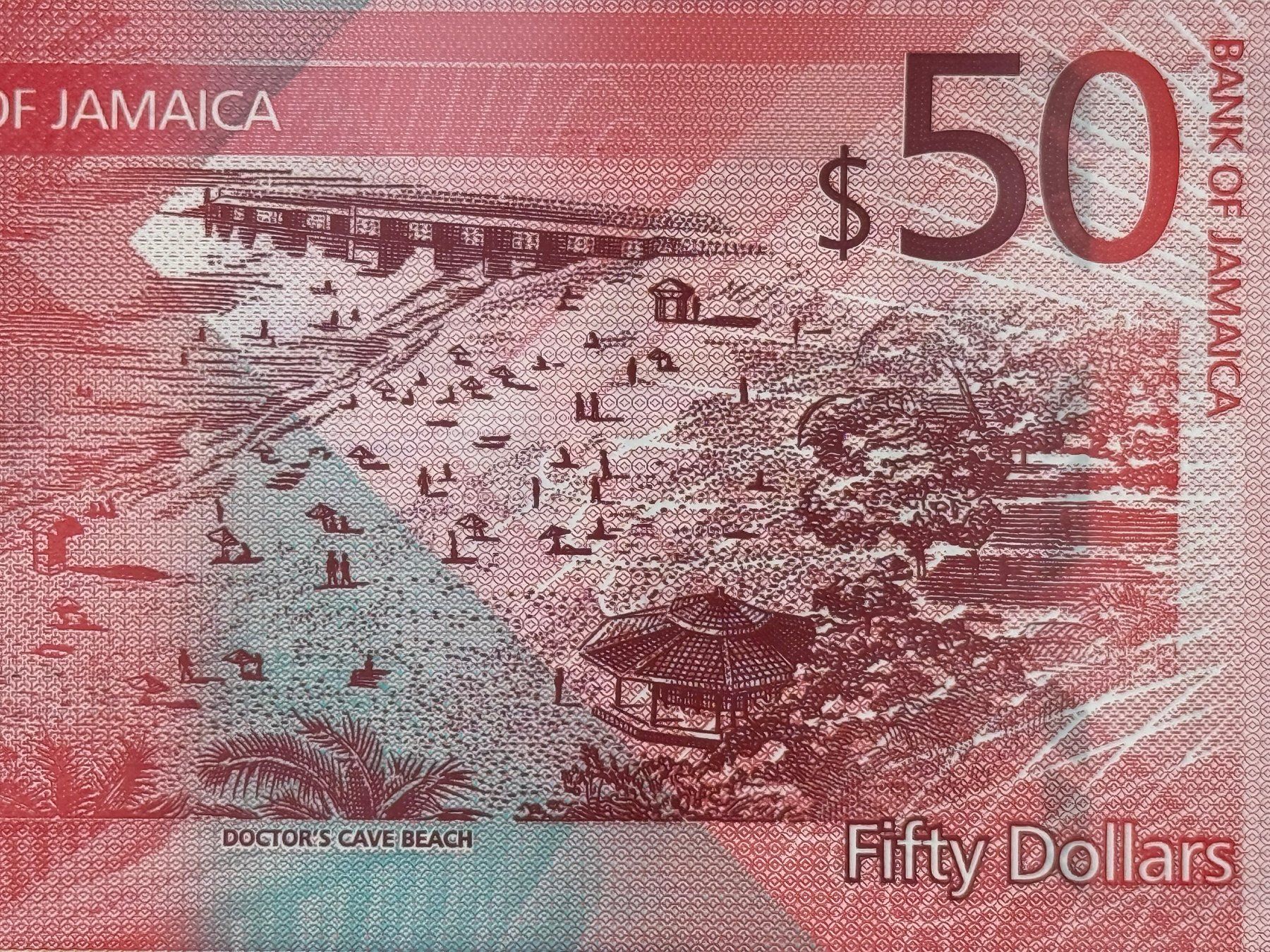 Banconote: GORDON & BOGLE - Jamaica 2022 - 50 Dollars UNC - Polymer – Nuovo e nell'imballaggio originale da Pfäffikon SZ venduto da Sieben77 4