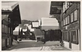 Saanen Dorfstrasse Winter