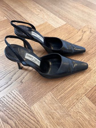 Edle Slingpumps von Jimmy Choo, Schwarz, Gr. 36.5