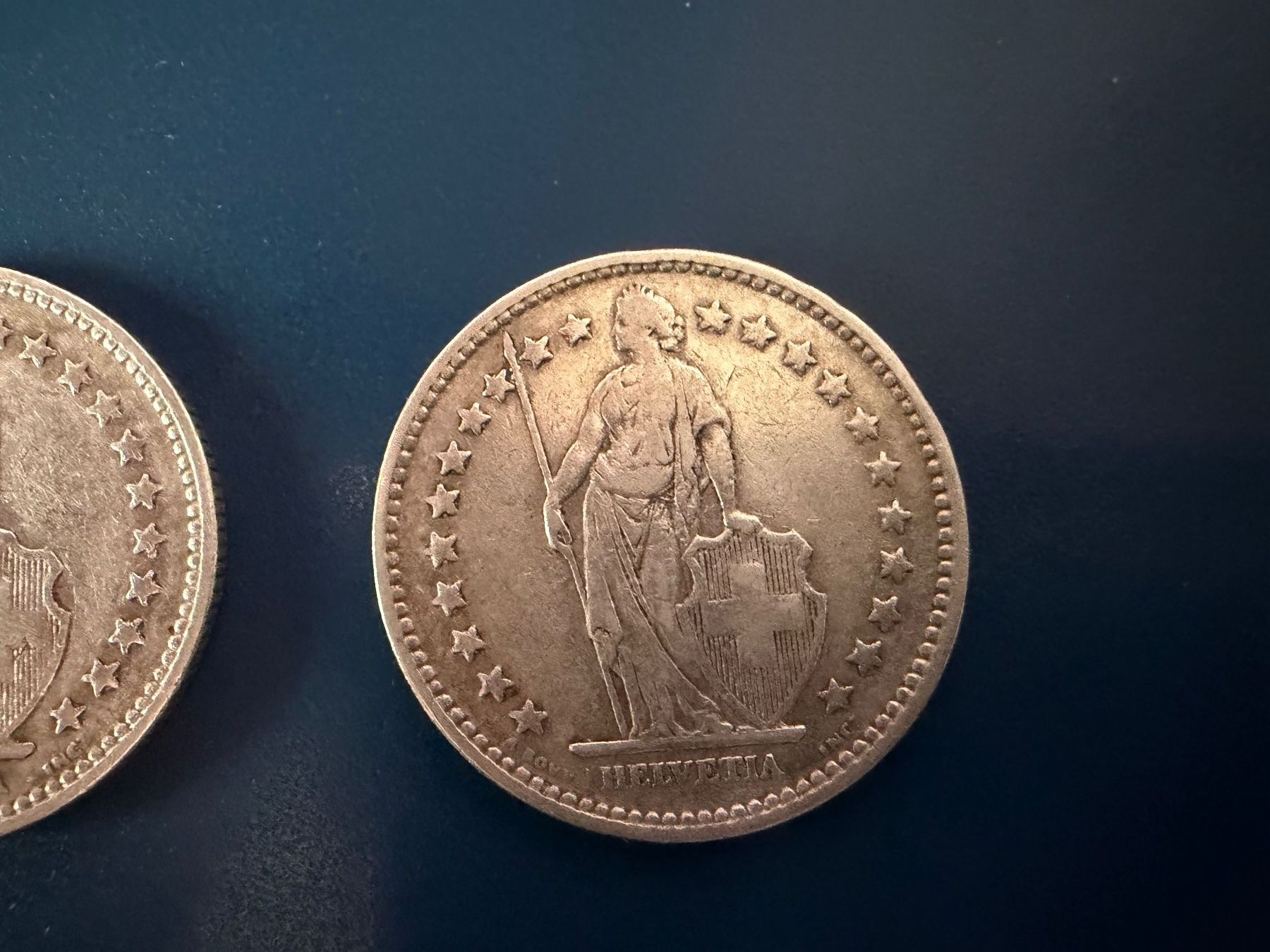 Tutti le monete: 2 Franken, 1920, 1921, 1922, Silber, – Usato da Oberhasli venduto da Sicurezza 3