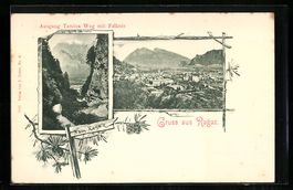 Passepartout-AK Ragaz, Ortsansicht, Ausg