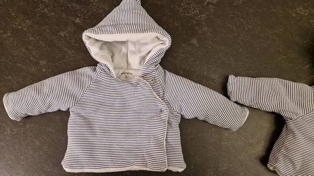Warme wickeljacke zwillinge