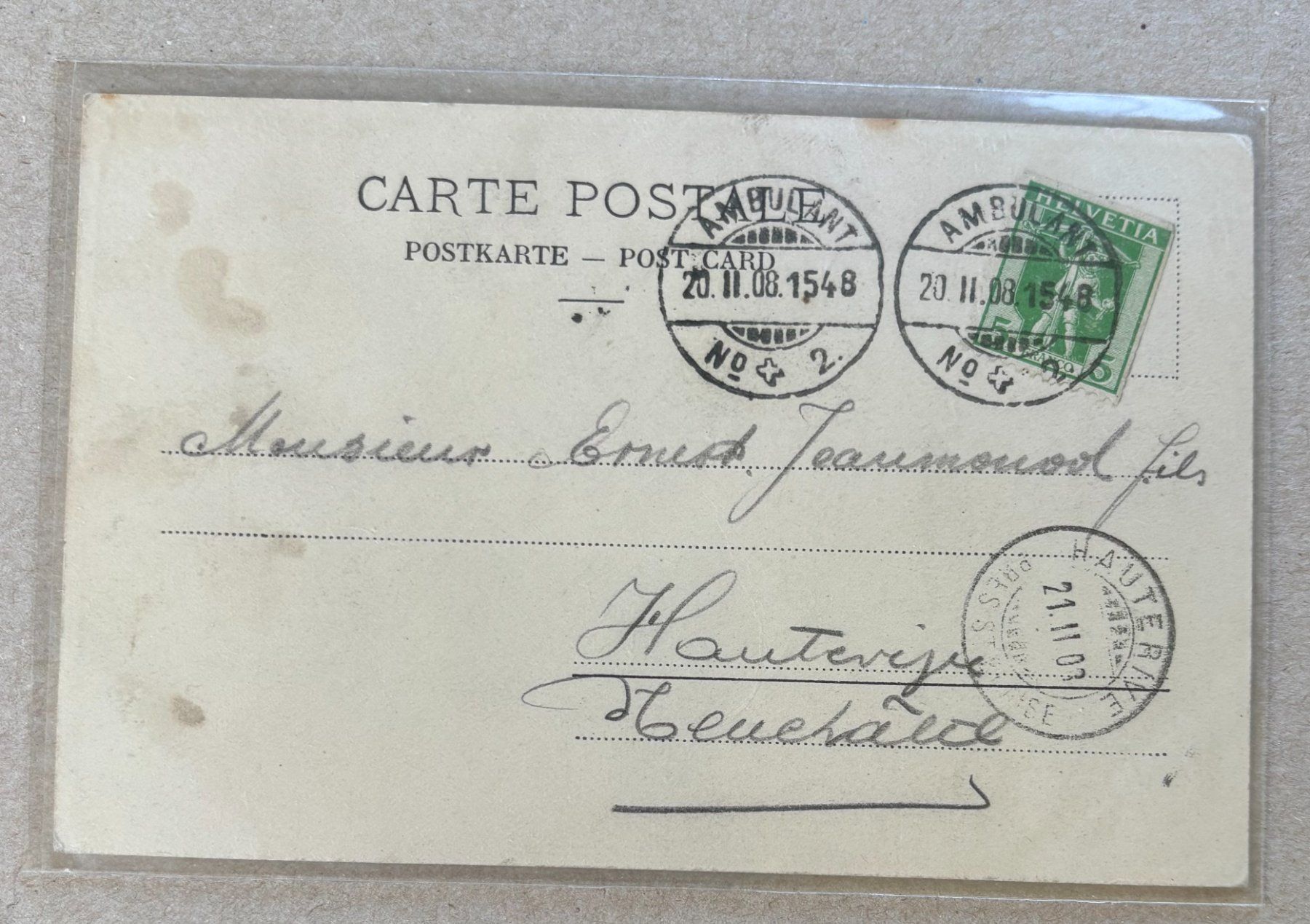 Cartoline postali: AUF DER ALP – Usato da Ostermundigen venduto da Heavenmaus75 1
