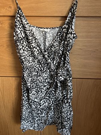 Abito H&M fantasia bianco nero taglia L nuovo