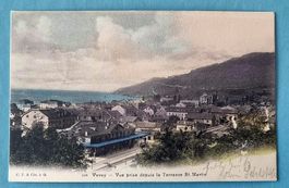 Vevey - La Gare - Bahnhof - Vue du Village - 1905