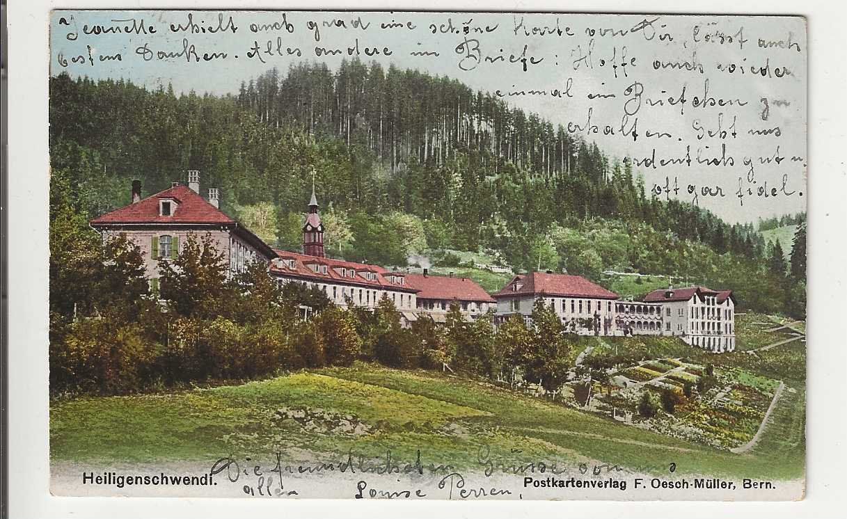 Cartoline postali: Heiligenschwendi, 1909 – Usato da Spiez venduto da Niesen20