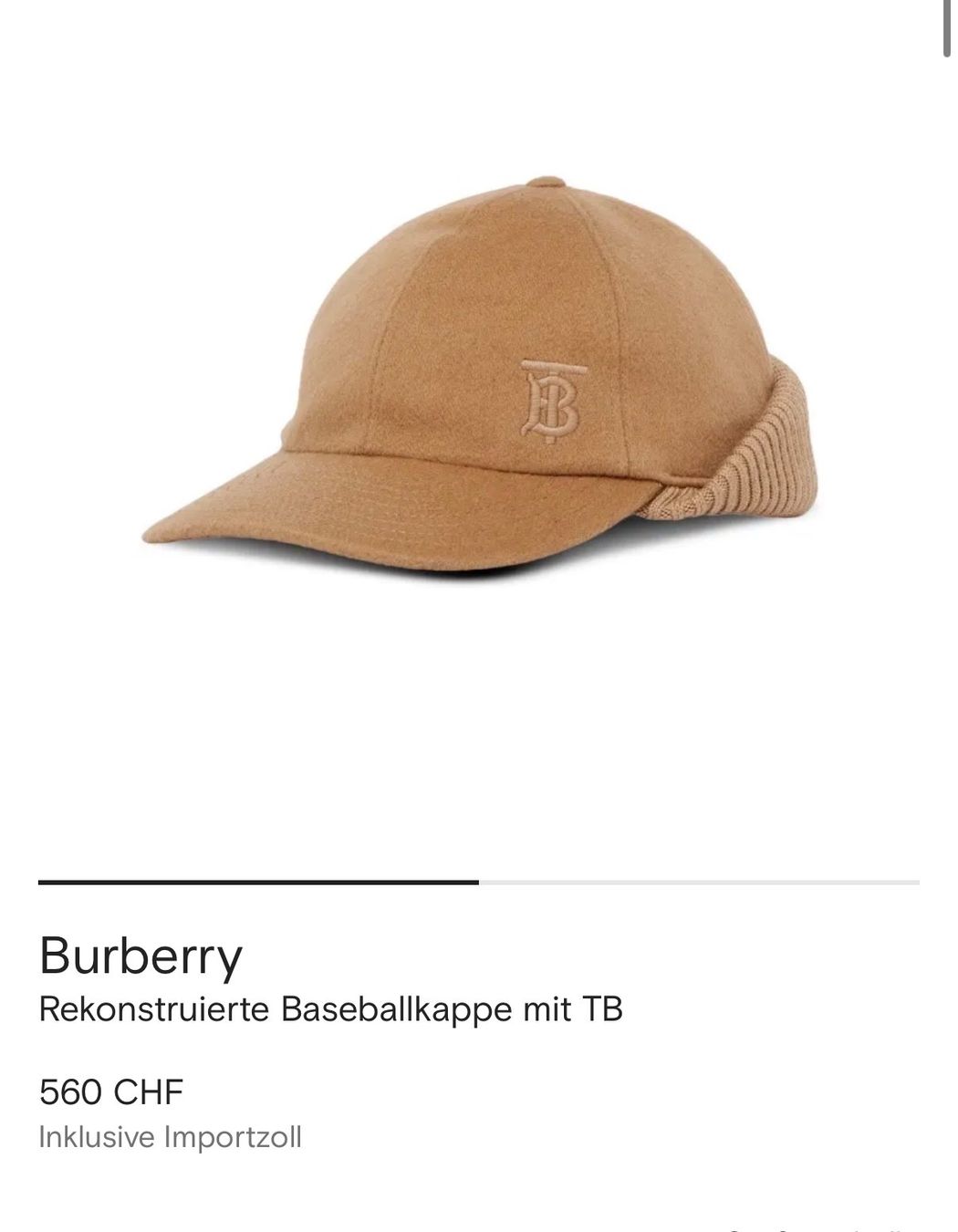 Burberry Altro in  Abbigliamento & Accessori: Burberry Winterkappe neu!! – Nuovo e nell'imballaggio originale da Zürich venduto da SecondhandZurich 1