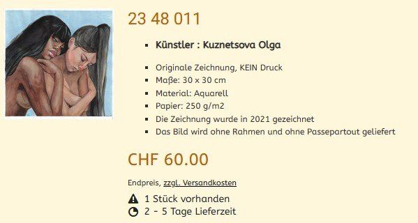 Dipinti: Liquidation !!  Original Gemälde 23 48 011 – Nuovo (secondo la descrizione) da Hagenbuch ZH venduto da Art-Agency 1