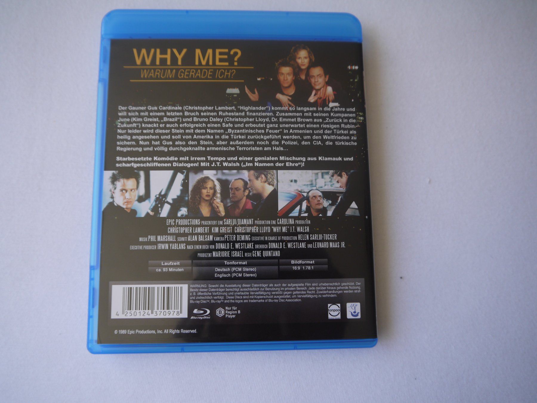 Alle DVDs: Why Me? Warum gerade ich?(1990) - Christopher Lambert/Christ – Gebraucht aus Hagendorn von Blaf 1