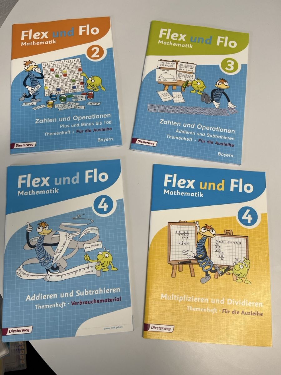 Libri: Flex und Flo Mathematik 2, 3, 4 (2x) Schulhefte – Usato da Wolhusen venduto da Sammler16