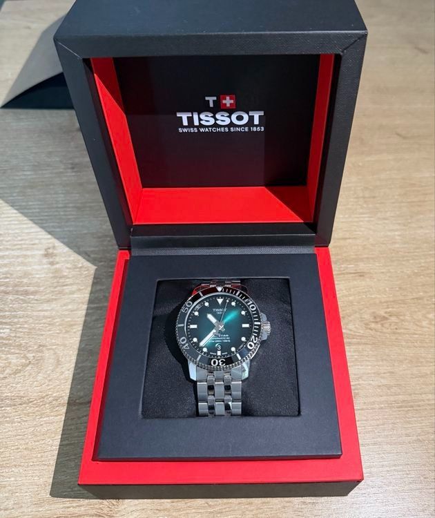 Tissot Orologi: Tissot Seastar 1000 Automatic, grün – Usato da Appenzell venduto da fischpas 3