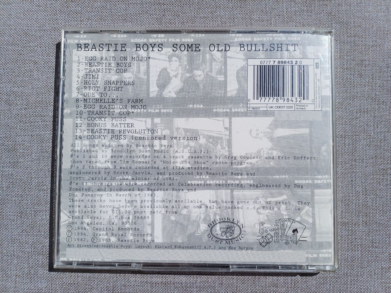 CD: Beastie Boys "Some Old Bullshit" CD – Usato da Begnins venduto da Drastic-Sound 1