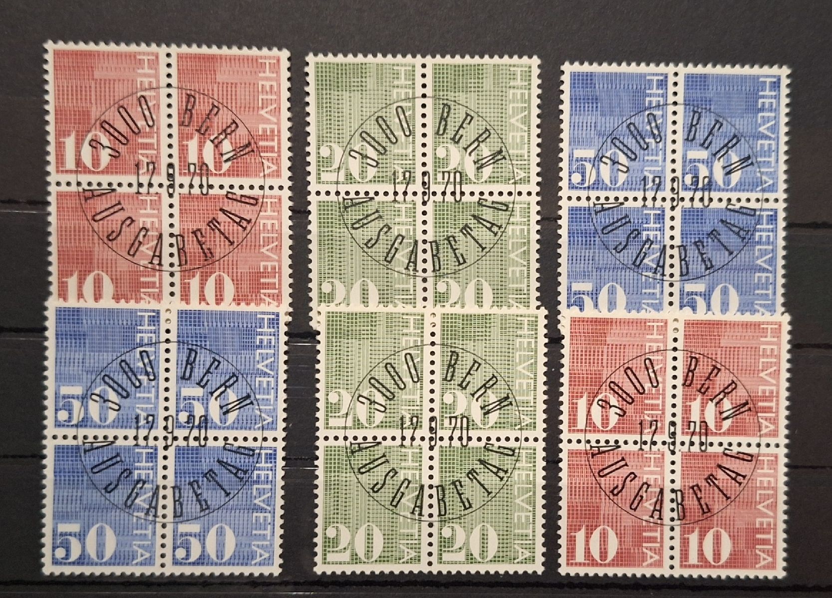 Tutti i francobolli: 1970 Ziffermarken mit KN – Usato da Balgach venduto da SIMEON27