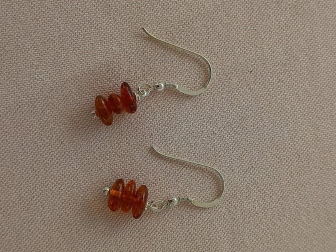 Boucles d'oreille: Ohrhänger Bernstein, Silber 925 – Neuf avec emballage d'origine à Winistorf par acreativ 2