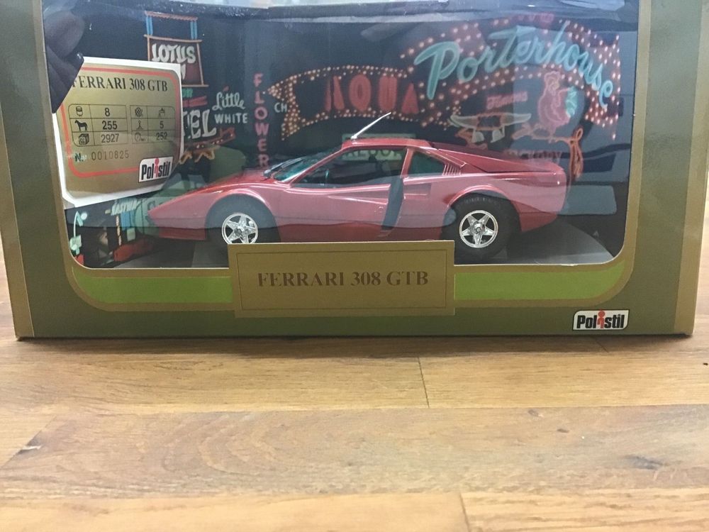 Ferrari 308 GTB Polistil 1/24 Noir 1975