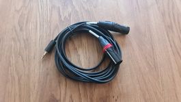 Kabel Klinkenstecker 3.5mm zu Dual CLR3-Stecker