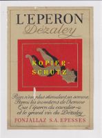 Etikette für Wein - Dézaley "L'Éperon" /bd