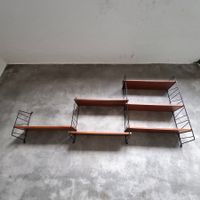 Etagère String mural métal teak retro vintage 1970