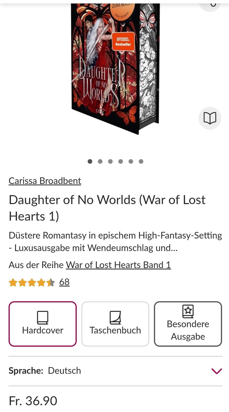 Livres: 2x neue Fantasieromane – Neuf (Voir description) à Zürich par Claudia_Zueri 1