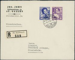1936 - Pro Juventute - R Brief - BFr