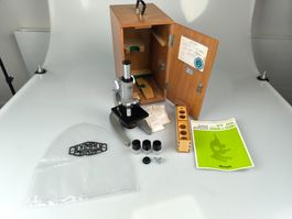 Olympus HSB Mikroskop Set (Vintage 1968) mit Holzkiste