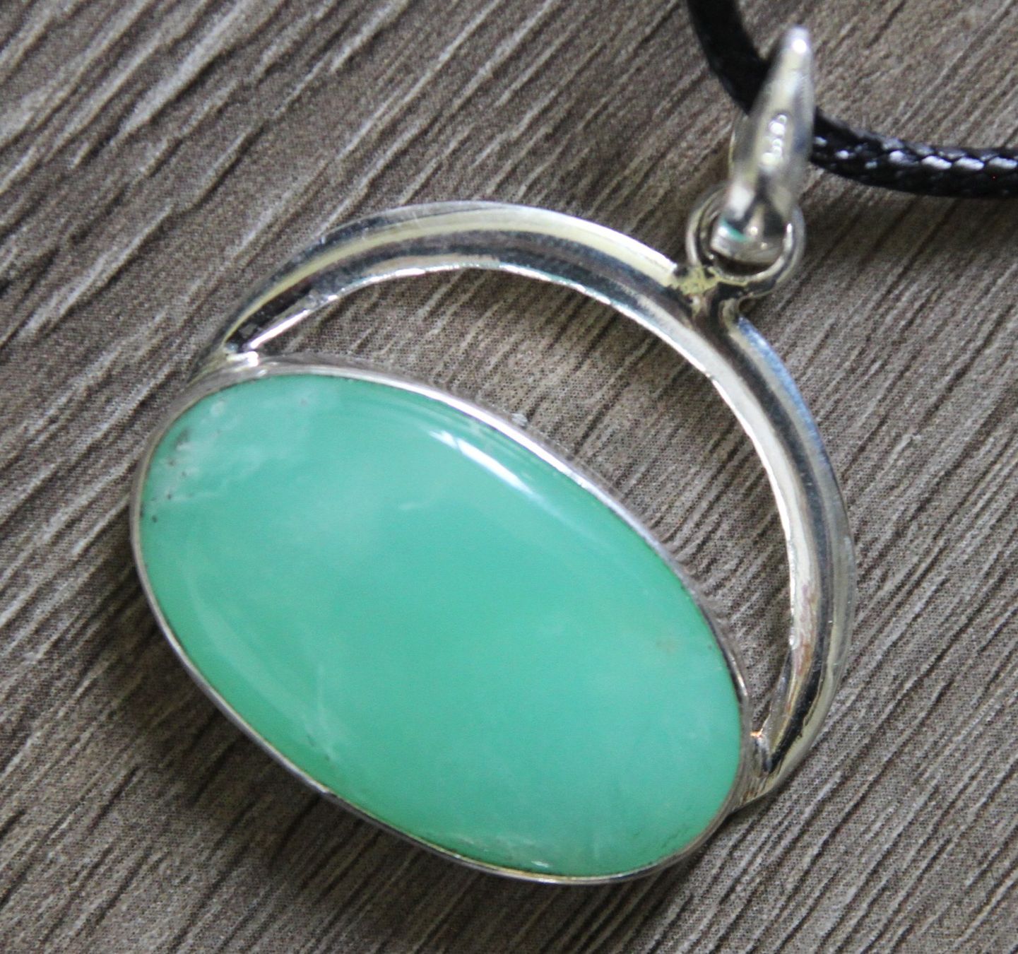 Ciondoli: NEU: Chrysopras Schmuck  Anhänger mit Kette – Nuovo (secondo la descrizione) da Matten b. Interl venduto da EdelsteineInterlaken 2