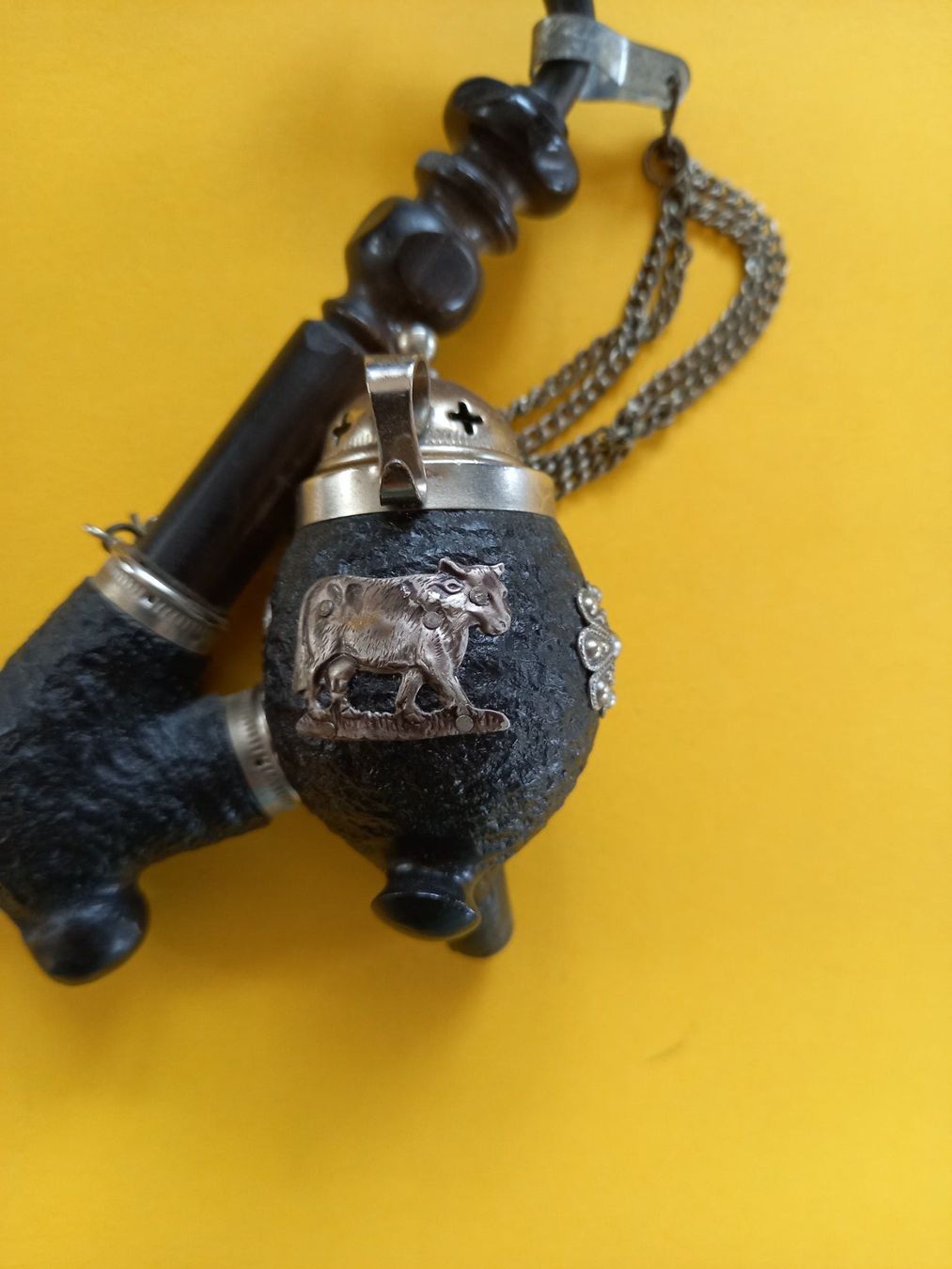 Pipes & Accessoires: Pipe à tabac, Koller Appenzell avec décor vache – D'occasion à Rossens FR par Souris1 5