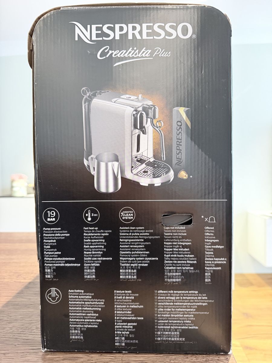 Nespresso Kaffeemaschinen & Espressomaschinen: Nespresso Creatista Plus- Gratis 4 Nespresso Kaffeegläser – Gebraucht aus Regensdorf von scheissspiel 9