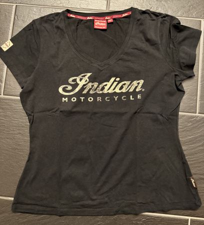 Indian Motorcycle T-Shirt, Damen, L, Schwarz