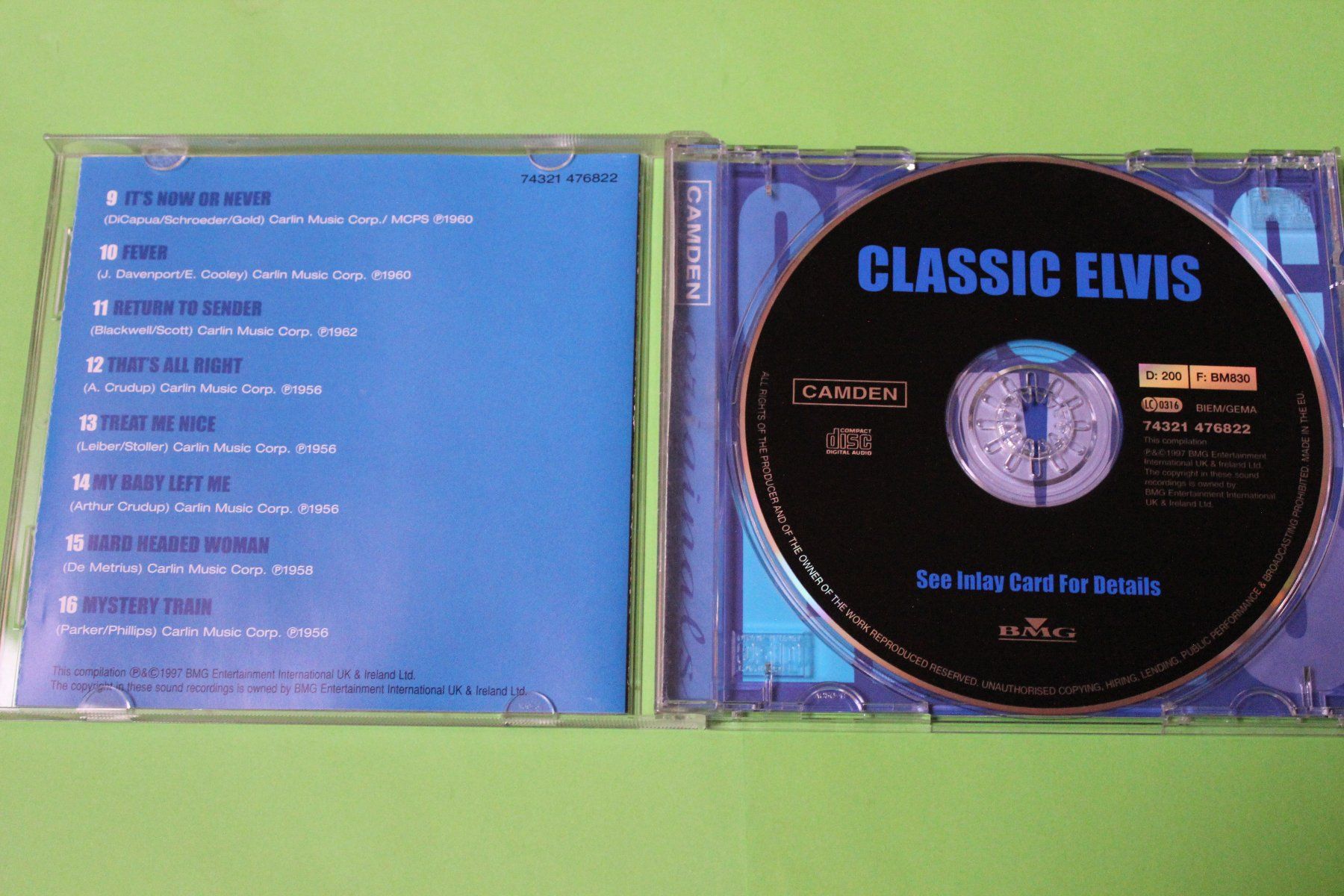 CD: ELVIS PRESLEY - CLASSIC ELVIS CD 1997 – Usato da Tübach venduto da JamesStone 3