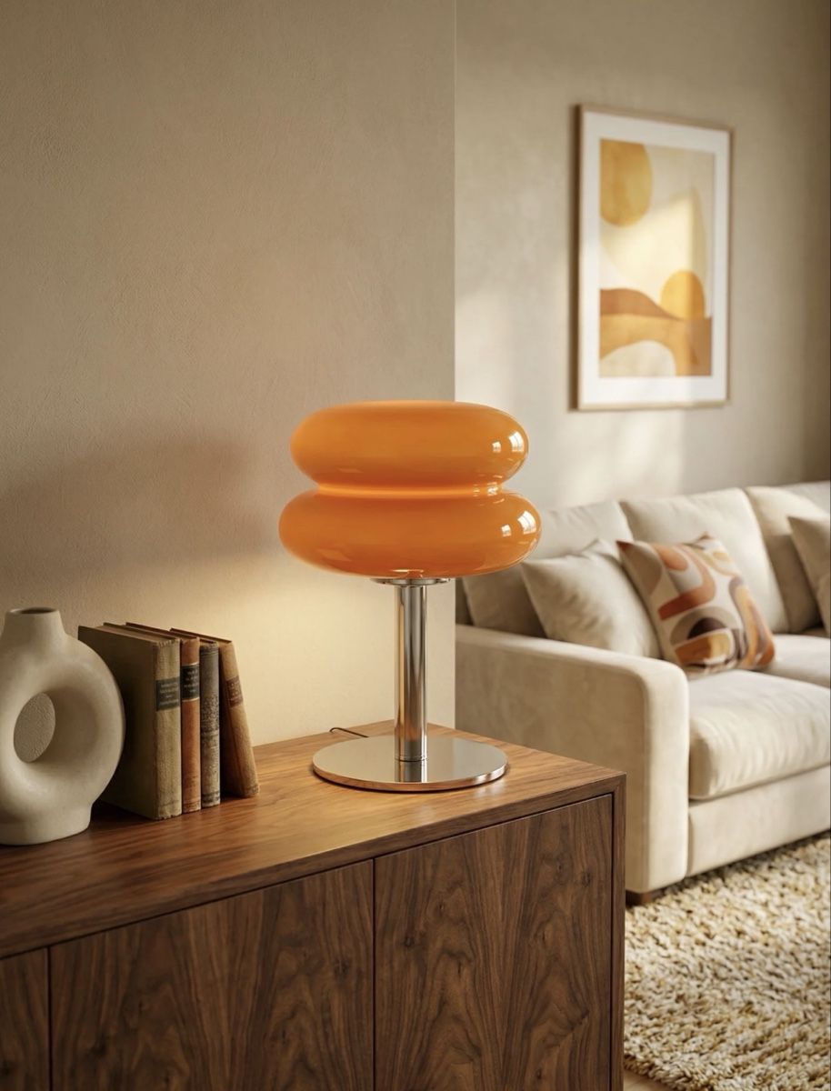 Lampade: Lampe de table design verre orange – Nuovo (secondo la descrizione) da Bern venduto da Grace2112 1