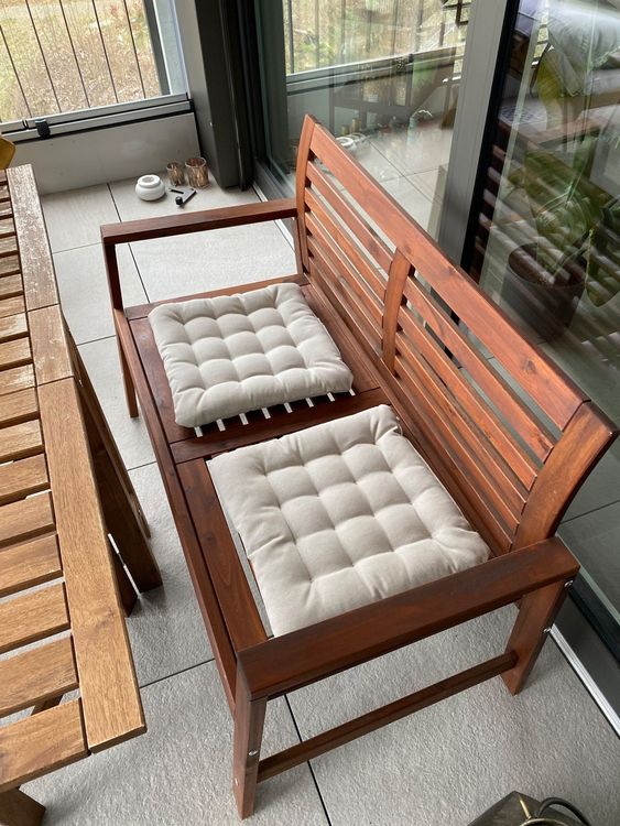 Nämmarö Gartentisch mit Bank und Stühlen Kaufen auf Ricardo