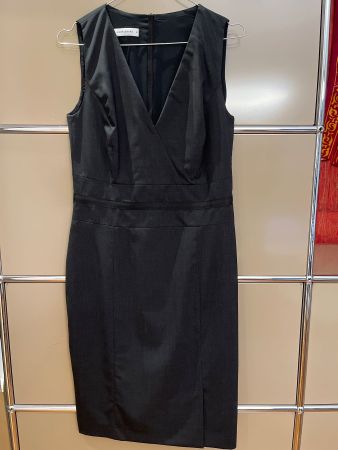 Kleid René Lezard dunkelgrau Grösse 36 guter Zustand