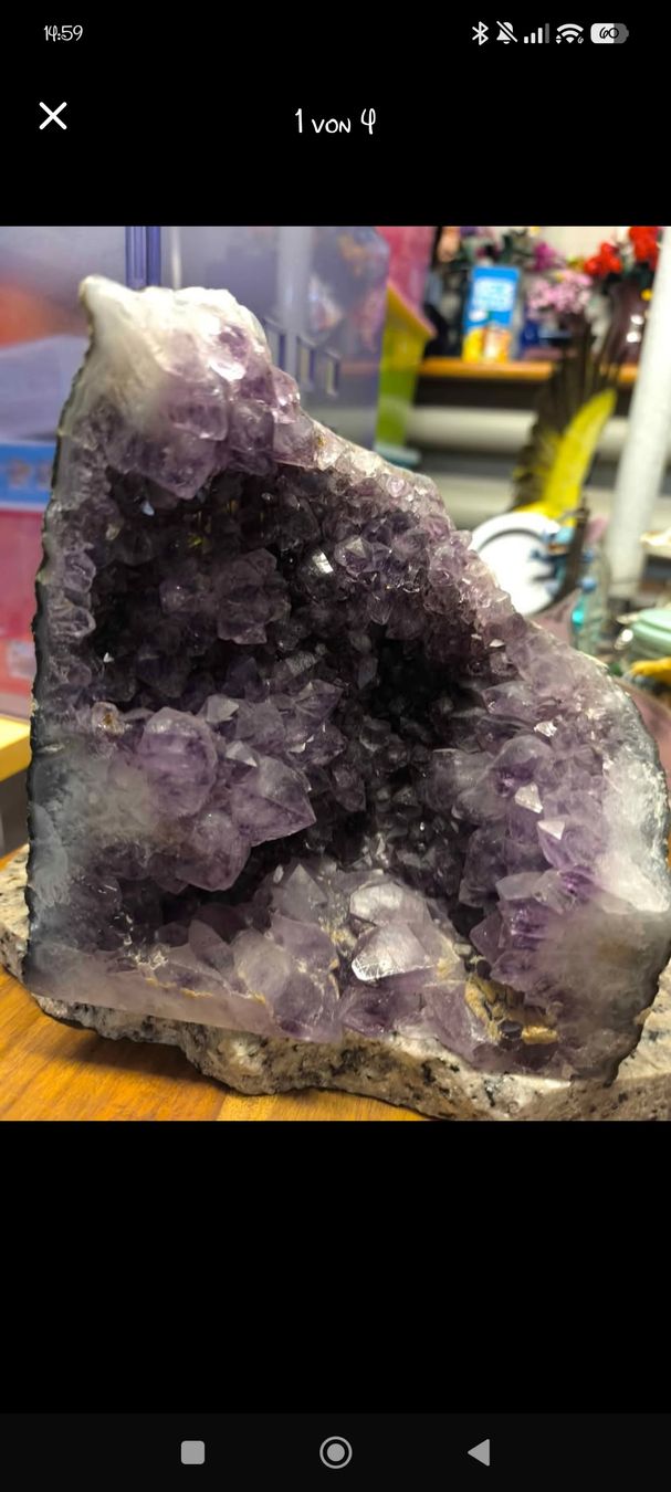 Pietre preziose: Amethyst Druse auf Marmorstein – Usato da Rickenbach Sulz venduto da jadeprinzessin89