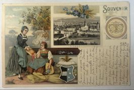 Ansichtskarte Aarau Kanton Aargau gelaufen Jahr 1900