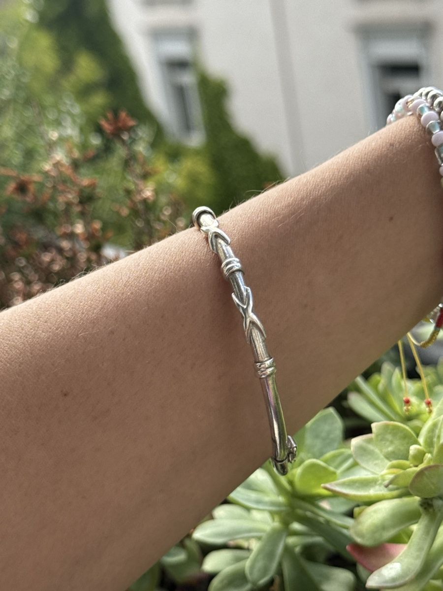 Armbänder & -reifen: Silver Bangle Bracelet - Unique Braided Design, 950 Silver – Gebraucht aus Zürich von olalinda 2