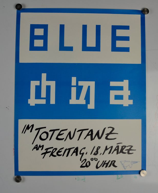 Blue China Tourposter 1981 1984 Kaufen auf Ricardo