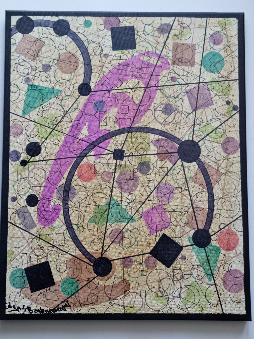 Dipinti: EDGAR BALTENSPERGER 0RIGINAL ACRYL GEMÄLDE  AUF KEILRAHMEN – Usato da Gersau venduto da grafik-kunst