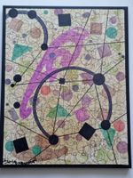 EDGAR BALTENSPERGER 0RIGINAL ACRYL GEMÄLDE  AUF KEILRAHMEN
