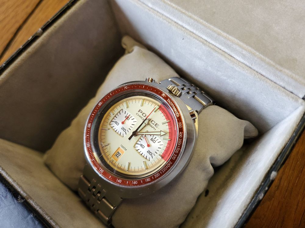 Police bullhead watch hot sale