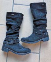 RICOSTA schwarze Wildleder Stiefel 37