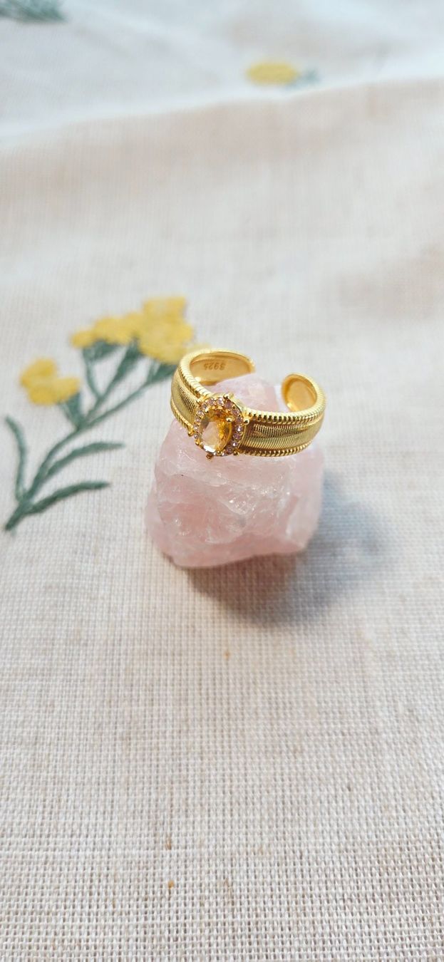 Anelli: NEW - S925 Citrine Ring (Adjustable) – Nuovo (secondo la descrizione) da Zürich venduto da cin_wcf6 4